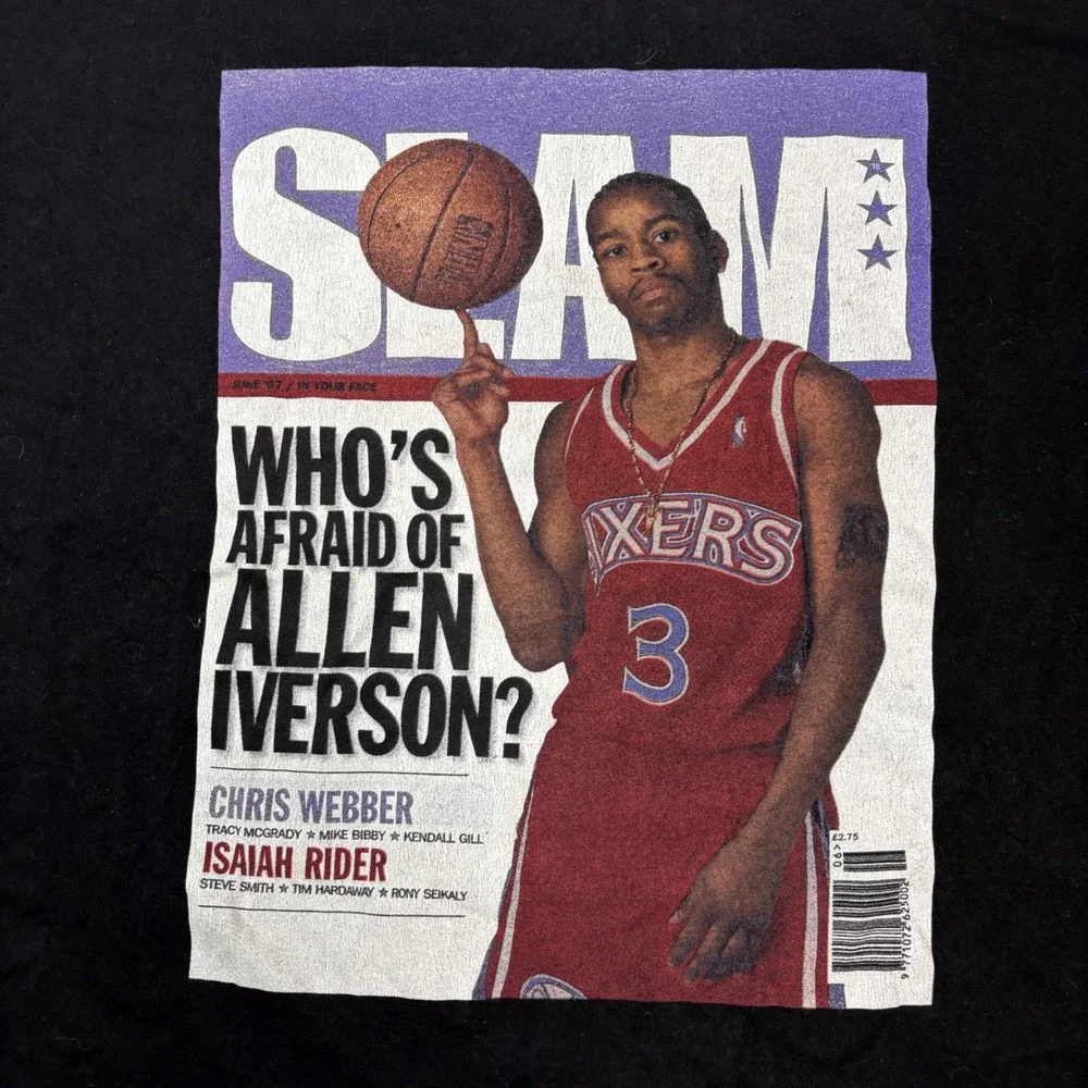 Mitchell & Ness x SLAM Allen Iverson Philadelphia 76ers Magazine Cover Tee XL